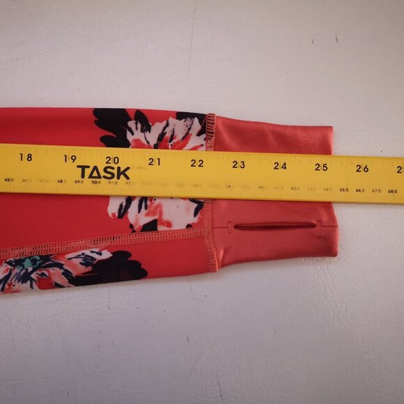 Lululemon Athletica Ladies Size 2 Full Zip Orange with Flower Pattern Hoodie - Picture 14 of 16